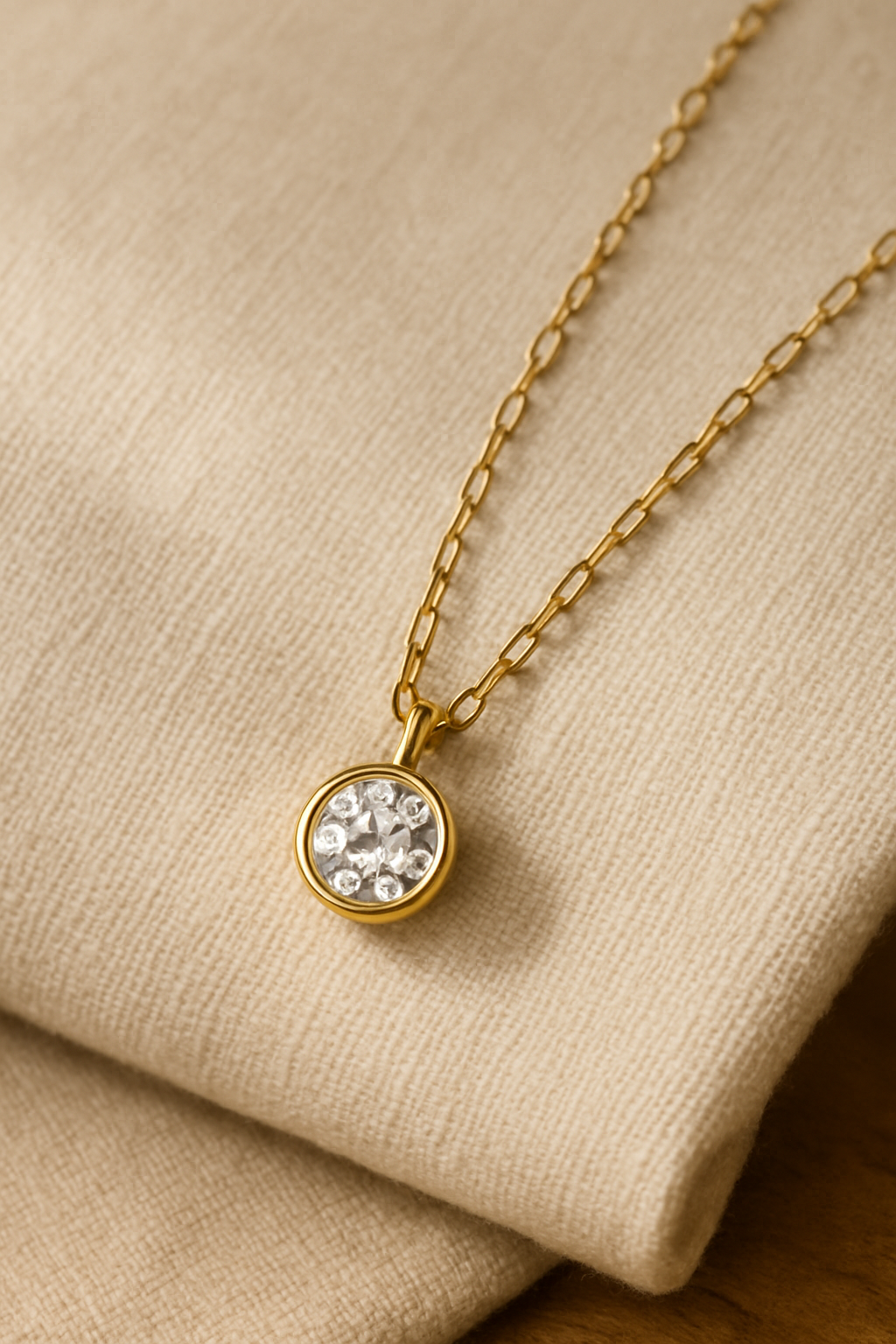 Solitaire pendant, annotated